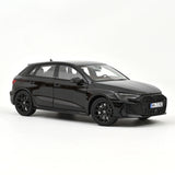 Audi RS3 Sportback 2025 Noir Mythe 1/18 NOREV 188388