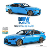 BMW M3 Performance Parts Daytona Beach Blue 2024 1/18 SOLIDO S1814303